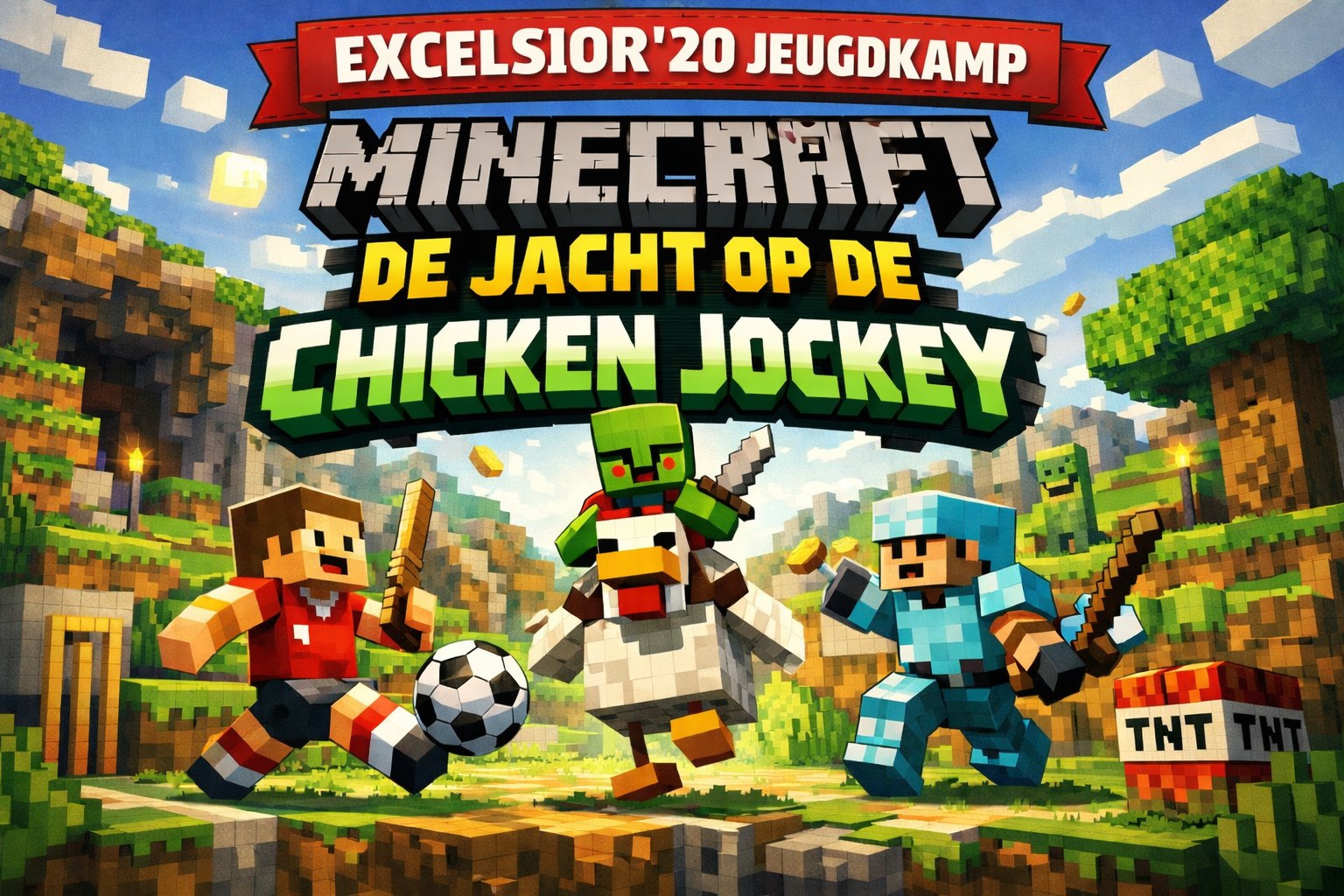Minecraft: De jacht op de Chicken Jockey